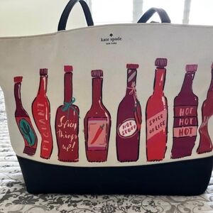 Kate Spade Wine Bottle Tote Bag